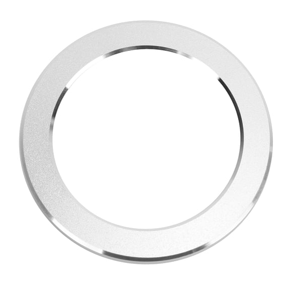 Riousery Engine Ignition Start Stop Button Ring Cover Trim Aluminum Alloy Silver Car Interior Decorative Accessories Universal Fit for Renault (7.00 x 6.00 x 1.00 inches / 17.78 x 15.24 x 2.54 cm)