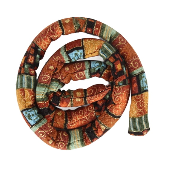 Riousery Ethnic Yellow Bendable Iron Wire Ponytail Holder Spiral Lock Dreadlocks Hair Tie for Men Women