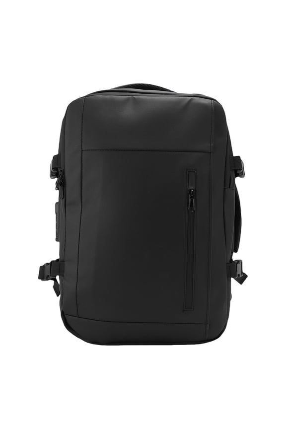 Expandable Vacuum Backpack with Built-in Pump, Anti-Theft Lock Travel Bag, Fits Up to 17.3 Inch Laptop, Dry and Wet Separation, Splashproof Business Rucksack (19.68 inches / 50.00 cm)