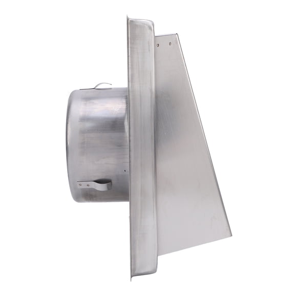 Riousery Exterior Wall Vent Cover with Flats 3.94 Inches (100mm) Square SUS304 Stainless Steel Dryer Exhaust Vent Hood for Bathroom Kitchen Air Ventilation System Grille
