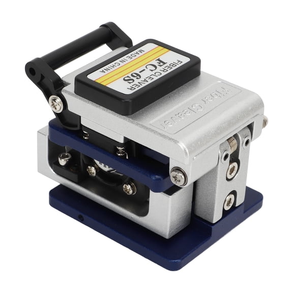 Riousery FC-6S Fiber Optic Cutter Automatic Return Optical Cable Cutting Tool Cold Splicing High Accuracy Cleaver with 0.5 Degree Angle 36000 Cleaves Life for 0.25mm 0.9mm Fibers 125um Diameter