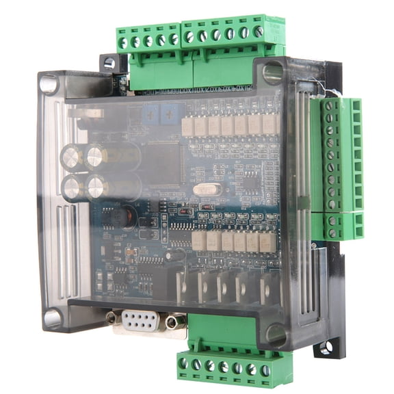 Riousery FX3U-14MT Industrial Control Board PLC Module High Speed Counting 24V DC 1A Transistor Output Transistor Module for Automation Control Systems 15x15x5 inches / 38.1x38.1x12.7 cm