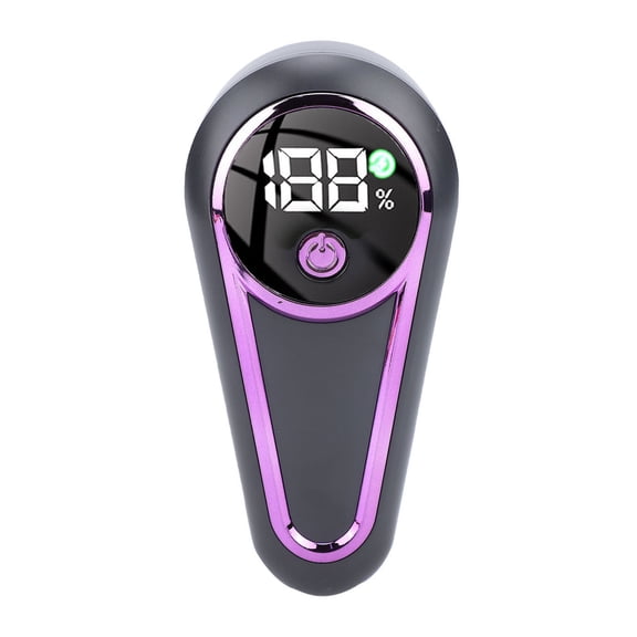 Riousery Fabric Shaver, Electric Rechargeable Lint Remover, 6-Blade Sweater Defuzzer for Clothes, Furniture, Grey Purple