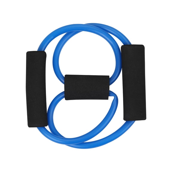 Riousery Figure 8 Resistance Band Home Motion Pull Rope Arm Power Trainer Blue, Premium Exercise Stretching Equipment for Fitness, 5.9 inches / 15 cm