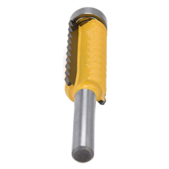 Riousery Finger Joint Router Bit Glue Milling Cutter Device 45# Steel V Tenoning Machine 8mm Shank 41mm (1.61 inches) High Precision Woodworking Tool[cite: 1]