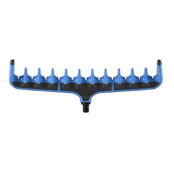 Riousery Fishing Pole Rest Head Blue, Screw-in Fishing Tripod Rod Holder, Multipurpose Outdoor Fishing Tackle Gripper Equipment Accessories, 10.24 inches / 26 cm