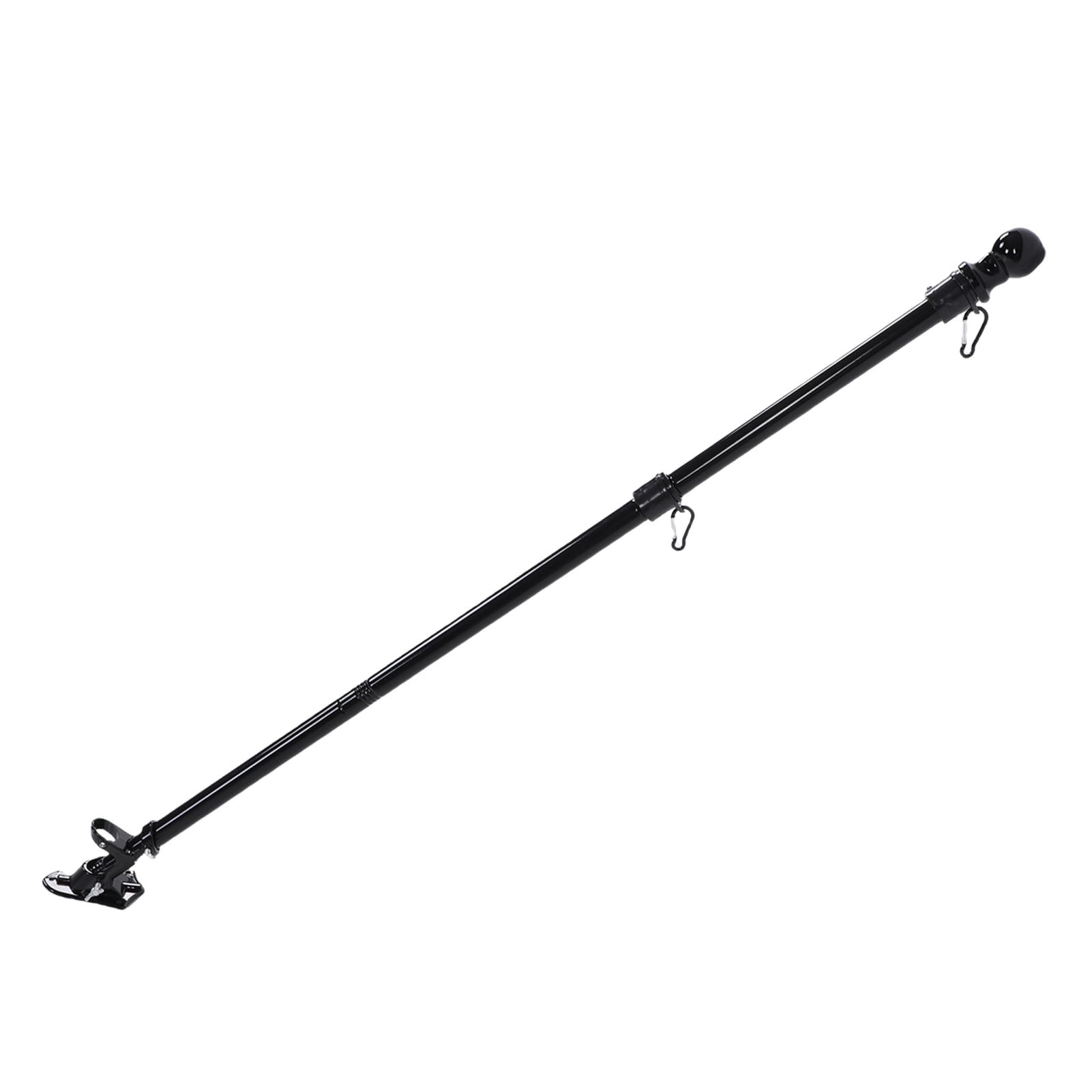 Riousery Flag Pole Heavy Duty Carbon Steel Anti Tangling 2 Mounting Angle Adjustable Flag Pole Kit for Outside House 45 inches / 114.3 cm[cite: 1]
