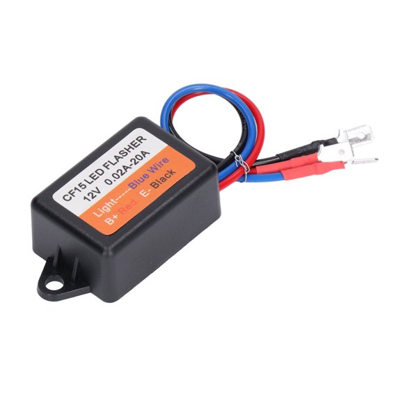 Riousery Flash Strobe Controller Auto Car Flasher Module LED Turn Light Relay 12V 0.02-20A