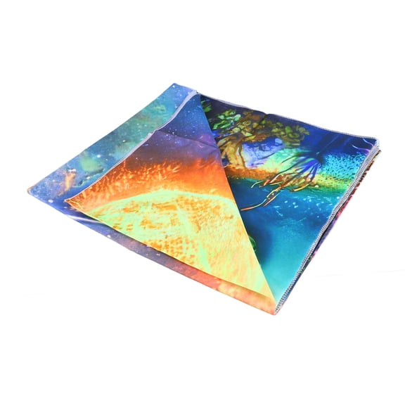 Riousery Fluorescent Landscape Tapestry UV Reactive Blacklight Landscape Tapestry Decorative Wall Hanging Tapestry GTYG(296) 230X180cm / 91X71in[cite: 1]