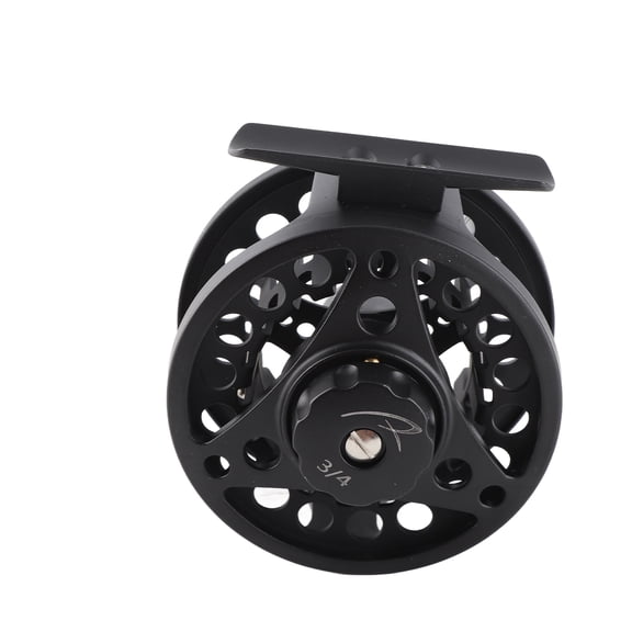 Riousery Fly Reel Rustproof Full Metal Aluminum Alloy Disc Drag System Disassembly Design Fishing Fly Reel, Black (4.33 inches / 11.00 cm)