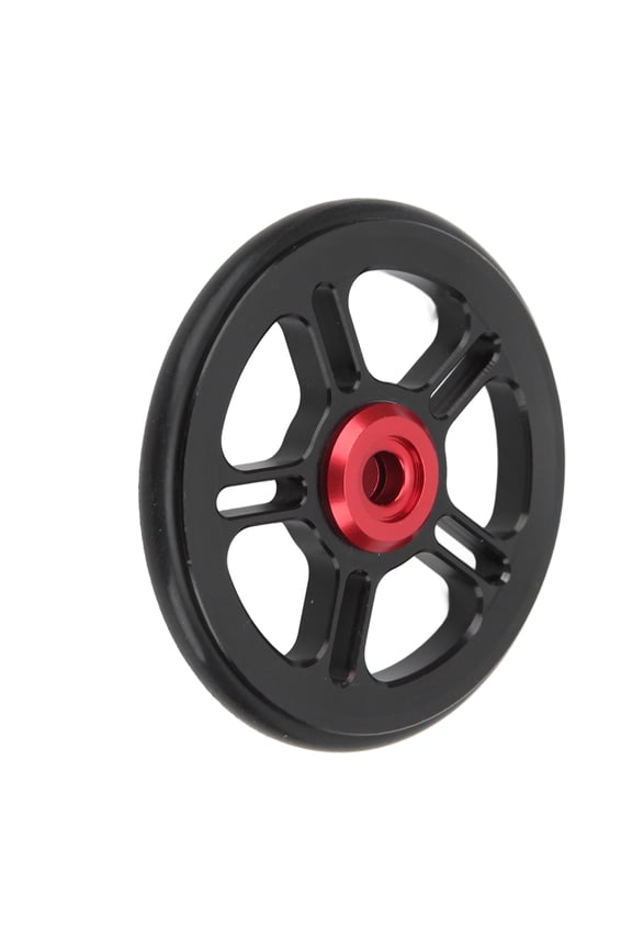 Folding Bicycle Easywheel Aluminium Alloy Auxiliary Wheel CNC Cutting for Brompton 6cm / 2.36 inches Upgrade Kit for Rear Rack Towing and Transport