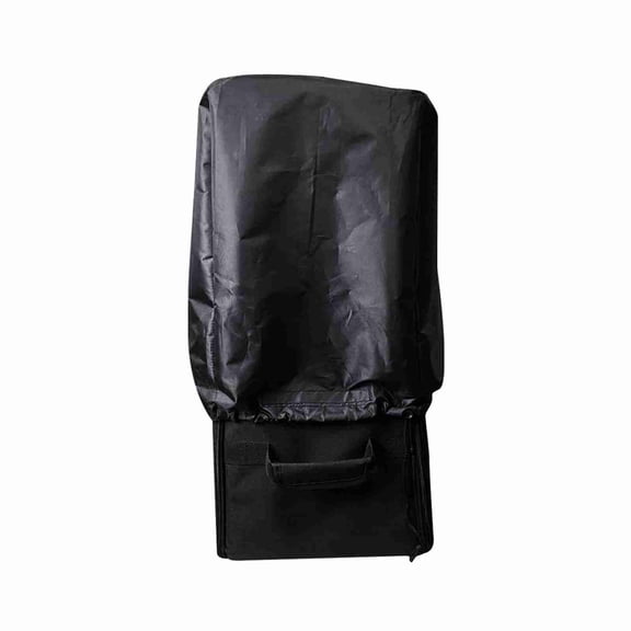 Riousery Folding Bicycle Storage Box Car Trunk Organizer Foldable Bike Container Single Strap With Dust Cover (22.8 inches / 58 cm) Black