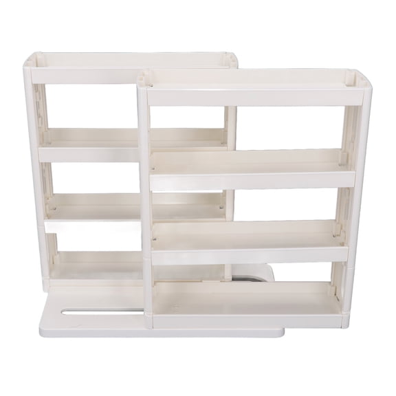 Riousery Folding Storage Shelf 90 Degree Rotating Spice Organizer Rack for Kitchen and Bathroom Cabinet (11.02 inches / 28.0 cm)