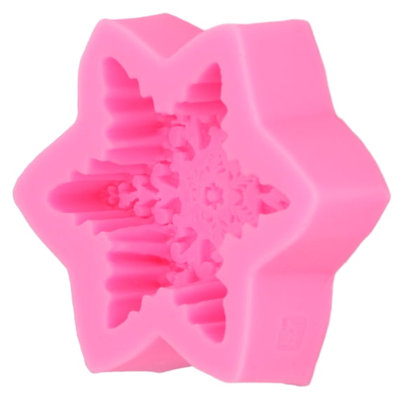 Riousery Fondant Molds 3D Snowflake Premium Silicone Mold for Cake Chocolate Candy Decoration, Flexible and Nonstick Bakeware Tool for DIY Crafting Aromatherapy Plaster
