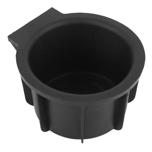 Riousery Front Console Cup Holder Insert Replacement for Ford F-150 Lincoln Mark LT 2010-2014, Heat Proof Stylish Look Auto Center Console Drink Water Cup Holder Insert Part 9L3Z-1513562-CB, Black