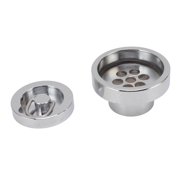 Riousery G1-1/2 Round Drainage Floor Drain, 3 x 1.7 in / 7.5 x 4.2 cm Heavy Duty Stainless Steel Shower Floor Drain Odor-Resistant Water Outlet Drain for Swimming Pool Bathroom Shower Room