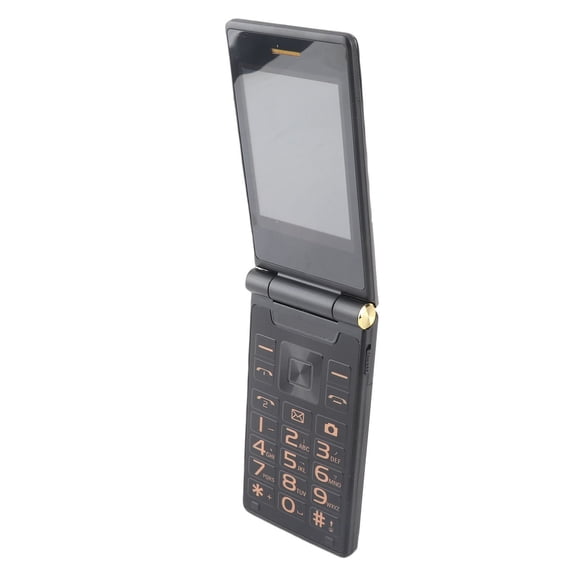 Riousery G10-1 Unlocked Flip Cell Phone, 3.0" Dual Screen, 5800mAh Large Battery, 3G WCDMA, Dual SIM, SOS Button for Seniors, US Plug, Black (3.0 inches / 7.62 cm)