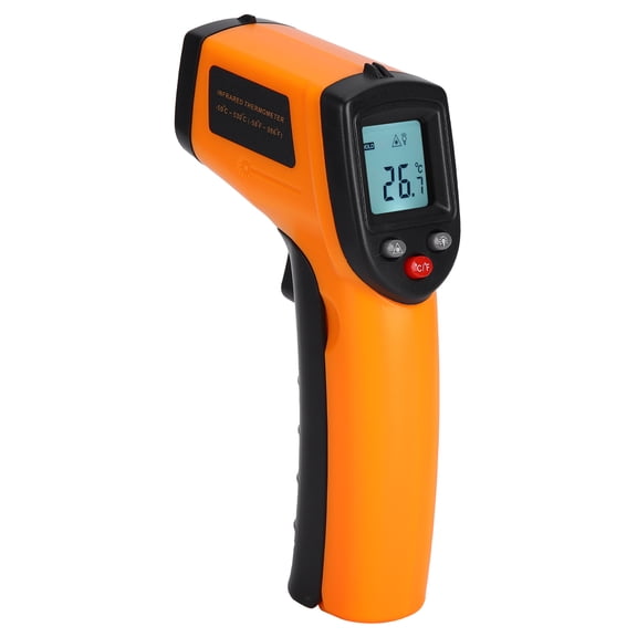 Riousery GM530 Infrared Thermometer Non Contact High Accuracy Large Range Digital Industrial Thermometer Temperature Measurement Gauge Gun for Pool Food Water with Backlight LCD Display (12:01 D:S)