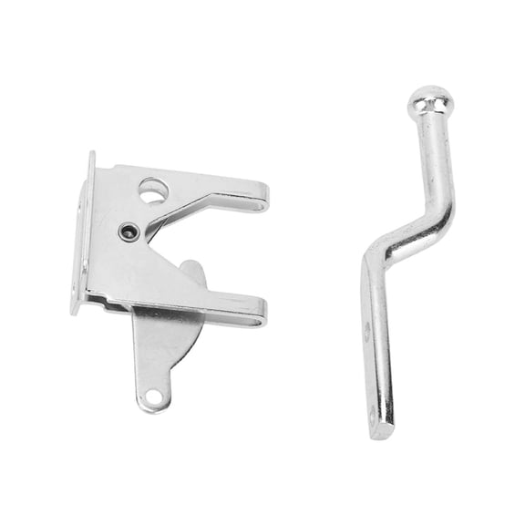 Riousery Galvanized Door Lock Hasp Latch, Heavy Duty Carbon Steel Security Padlock Clasp Hardware for Sheds, Closets, and Cabinets, Silver Color, 4.72 Inches / 120 mm
