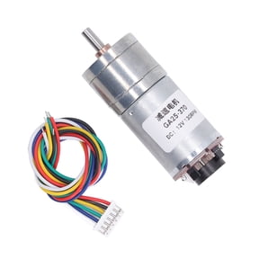 Riousery Gear Motor 12V 130RPM Metal Gear High Torsion Aluminum Alloy Electronic Component for Printer Robot