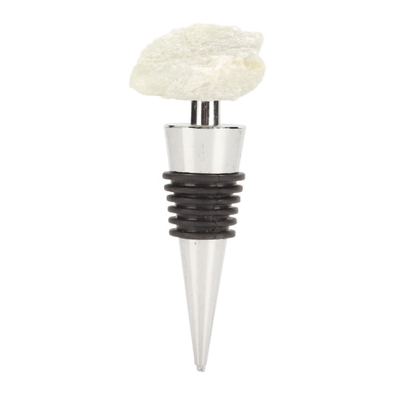 Riousery Gemstone Wine Saver Crystal Stone Decorative Practical Reusable Compact Wine Bottle Stopper, Green