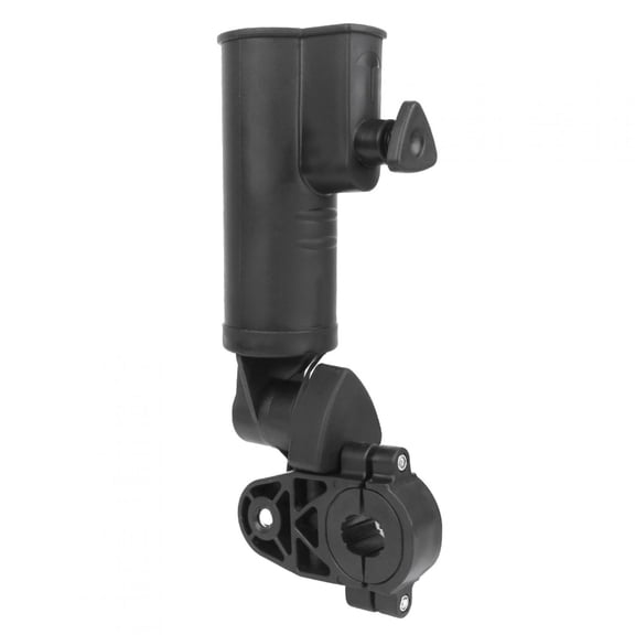 Riousery Golf Push Trolley Umbrella Support Stand Holder, Adjustable Cart Accessory for Practicing Supply, Universal Attachment Bracket for Sun & Rain Protection, 10.63 inches / 27 cm, Black