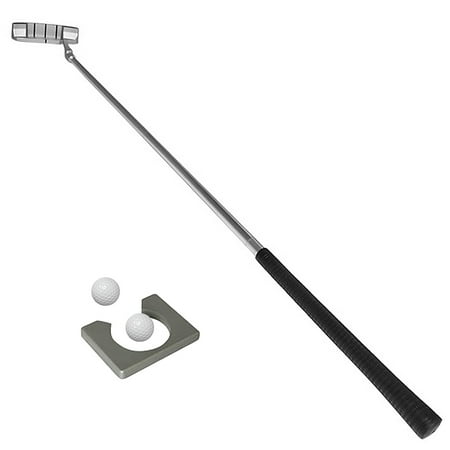 Riousery Golf Putting Set with 3-Section Portable Right-Handed Putter, 2 Balls & Putting Cup for Travel Indoor Practice, 32 x 15 x 5 Inches