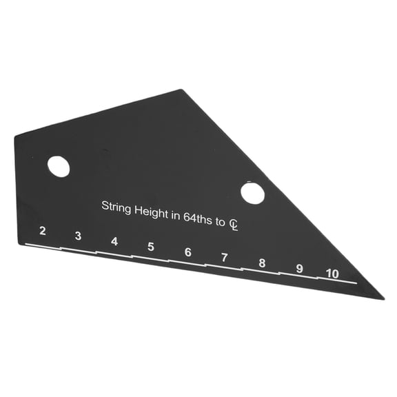 Riousery Guitar String Action Ruler and Truss Rod Measurement Tool Practical Setup Kit for Electric Acoustic Bass Guitars Includes Pick (13 inches / 33 cm)