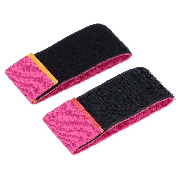 Riousery Gymnastics Toe Trainer Bands Comfortable Portable Dance Practice Ankle Strap for Back Handspring Tumbling Training 2pcs Rose Red Durable Foot Alignment Elastic Bands for Athletes Gym