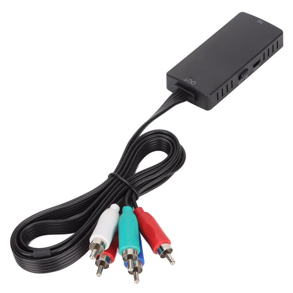 Riousery HD Multimedia Interface to Component Converter 1080P High Accuracy Plug and Play Video Adapter for DVD, PC, and TV Displays (5.12 inches / 13 cm)