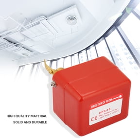 Riousery HFS-15 Paddle Target Water Flow Switch Controller, 1/2 Inch 6-380V SPDT Micro Switch, 220VAC 15A for Central Air Conditioning and Water Treatment Systems (6.3 inches / 16 cm)