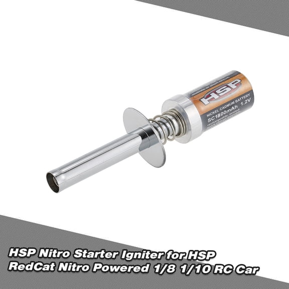Riousery HSP Nitro Starter Kit Glow Plug Igniter for HSP RedCat Nitro Powered 1/8 1/10 RC Car