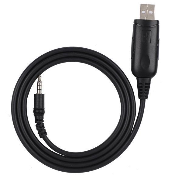 Riousery HT1000 USB Programming Cable Data Line for BAOFENG UV-3R Walkie Talkie Two Way Radio Accessories, Fast Signal Transmission, Lightweight Portable Cord for Windows, 10 inches / 25.4 cm Length