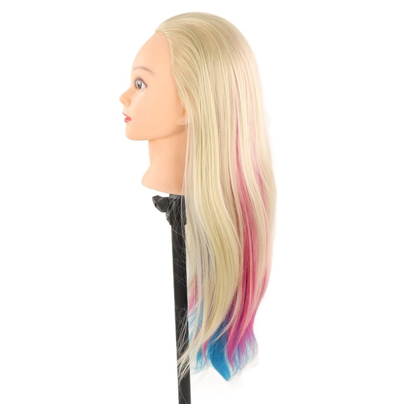 Riousery Hair Mannequin Training Head with Styling Tools Hairdressing Practice Kit for Salon Beginners Cosmetology Model Display Stand (12.6 inches / 32 cm)