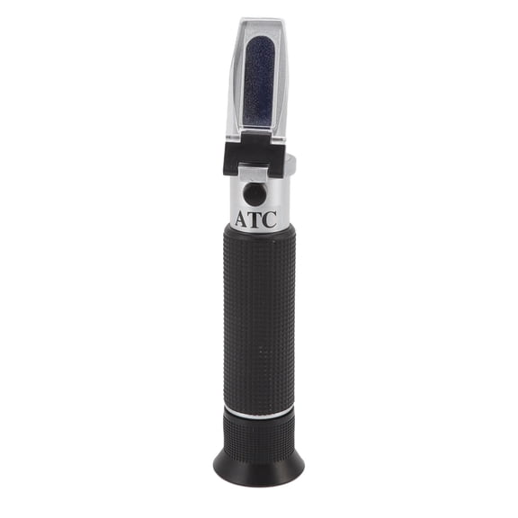 Riousery Handheld Alcohol Refractometer 0-80% Professional Antifreeze Tester for Spirit Alcohol Volume Percent Measurement, Portable Optical Liquor ATC Meter Kit (7.68 inches / 19.5 cm)