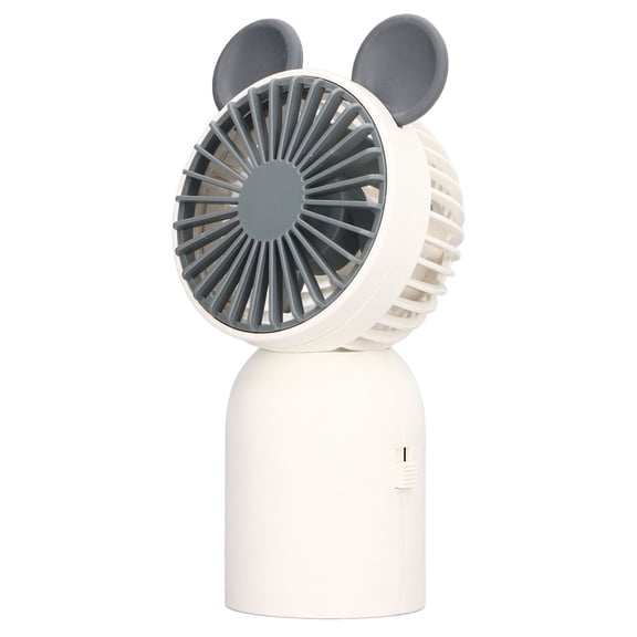 Riousery Handheld Fan White Mini Cartoon Cute Mouse Ear Shape Portable Rechargeable Personal Fan Student Desktop USB Small Cooling Fan for Home Office Travel