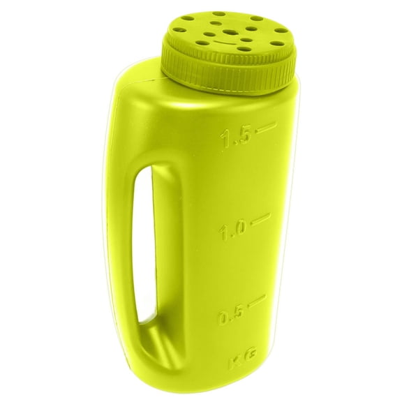 Riousery Handheld Fertilizer Spreader Broadcast Spreader for Grass Seed Winter Salt Melt Ice Ergonomic Garden Tool Includes 2 Covers 7.5 in / 19 cm Green
