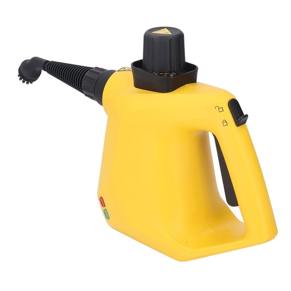 Riousery Handheld Steam Cleaner 1000W Multipurpose Portable High Temperature Pressure for Home Furniture Clothes Couch Car Yellow US Plug