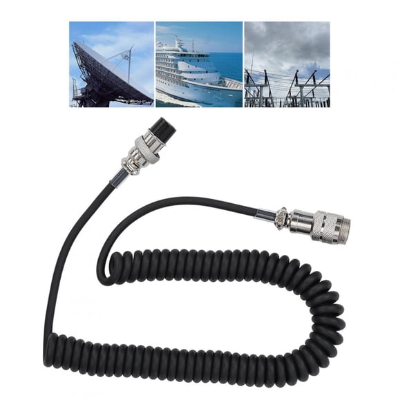Riousery Handy 8-pin Coiled Extension Microphone Cord Male Female Cable