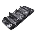 thumbnail image 1 of Riousery Hanging Roll Up Makeup Bag Water Proof PU Leather Travel Toiletry Bag for Flights Road Trips Black Detachable 4 in 1 Cosmetic Organizer Pouch, 9.84 in / 25 cm Length [cite: 1, 8, 12, 13], 1 of 10