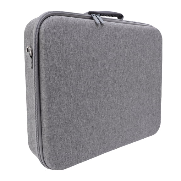 Riousery Hard Console Carrying Case for PlayStation 5 Waterproof Game Console Carry Bag Scratch Resistant with Shoulder Strap for Dual Controllers & Power Adapter Accessories Gray