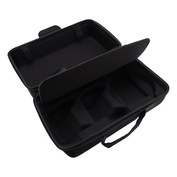 Riousery Hard Shell Carrying Case for PS5 Slim Console, Large Capacity Protective Travel Storage Bag with Shoulder Strap for DualSense Controller, Headsets and Accessories, 15.7 Inches / 40 cm, Black