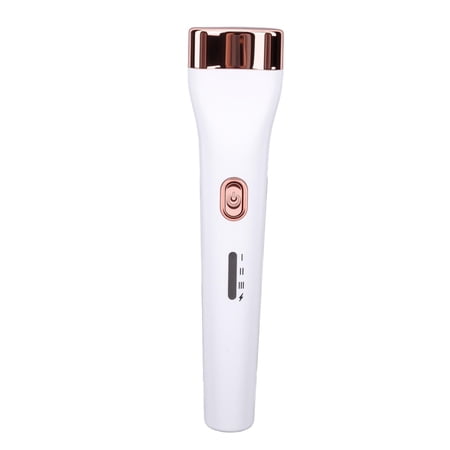 Riousery Heated Eyelash Curler, 3 Temperature Settings 10S Quick Heat Up Electric Lash Curling Tool with Anti Scald Double Sided Comb Teeth, Rechargeable Eye Makeup Applicator, White