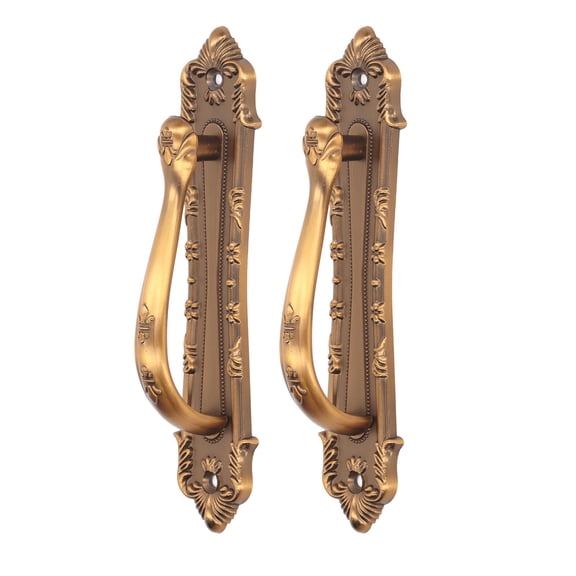 Riousery Heavy Duty Barn Door Handle Vintage Bronze Surface Mounted Sliding Wooden Door Handles for Gate Wardrobes Shed Garage Balcony Closets 11.4 inches / 29.0 cm 2-Pack
