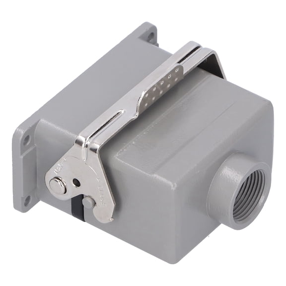 Riousery Heavy Duty Connector Rectangular Aviation Plug 10Pin Single Button Industrial Waterproof Aerospace Power Plug Socket AC/DC 16A 500V (14.00 x 11.00 x 6.00 inches / 35.6 x 27.9 x 15.2 cm)
