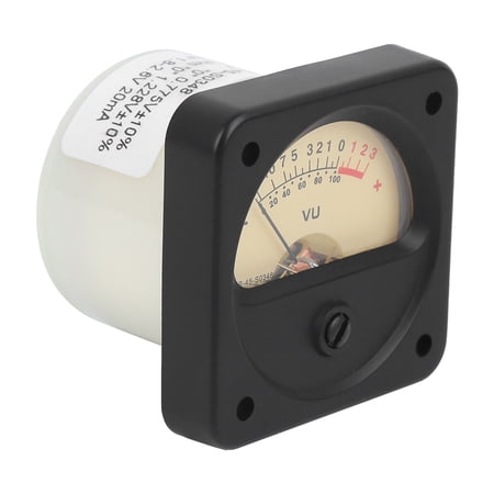 Riousery High Precision VU Meter TR-45 Amplifier DB Meter with Yellow LED Backlight Premium Sound Pressure Level Meter for Studio Audio Production and Testing 7.00 inches / 17.78 cm Length