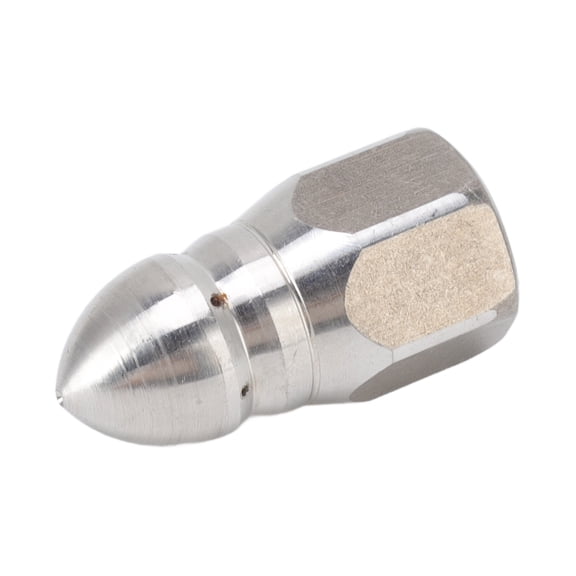 Riousery High Pressure Washer Spray Nozzle Stainless Steel Sewer Jetting Nozzle for Drain Cleaning, G1/4 Internal Thread (1.97 x 1.97 inches / 5.0 x 5.0 cm)