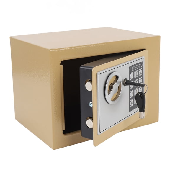 Riousery Home Safe All Steel Mini Anti Theft Digital Safe Box Deposit Box for Cash Jewelry Gold 17cm / 6.7 inches