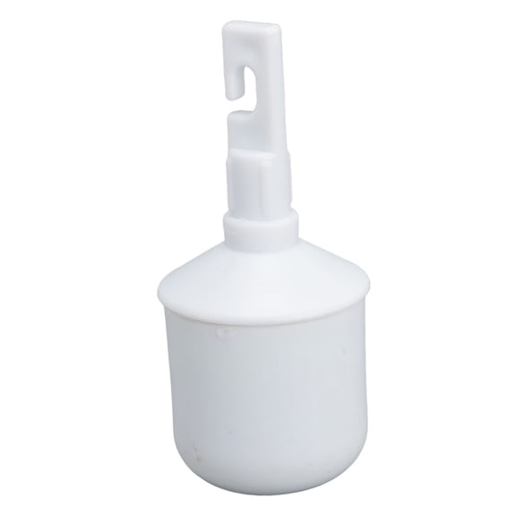 Riousery Hook Type Rolling Cane Tip Replacement for Blind Walking Stick, White Hook Style Mobility Aid Accessory, Durable Crutch Chair Attachment for Daily Use, 3.15 inches / 8.00 cm