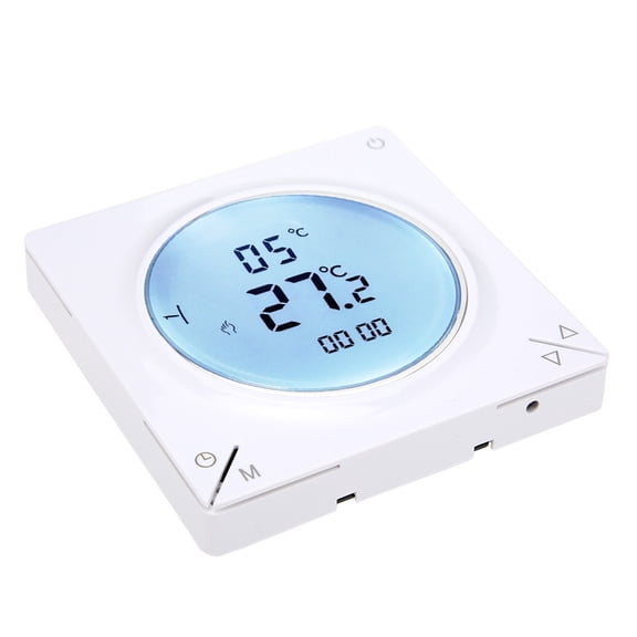 Riousery Household Digital LCD Programmable Thermostat Electric Heating Temperature Controller, 3.4 inches / 8.6 cm
